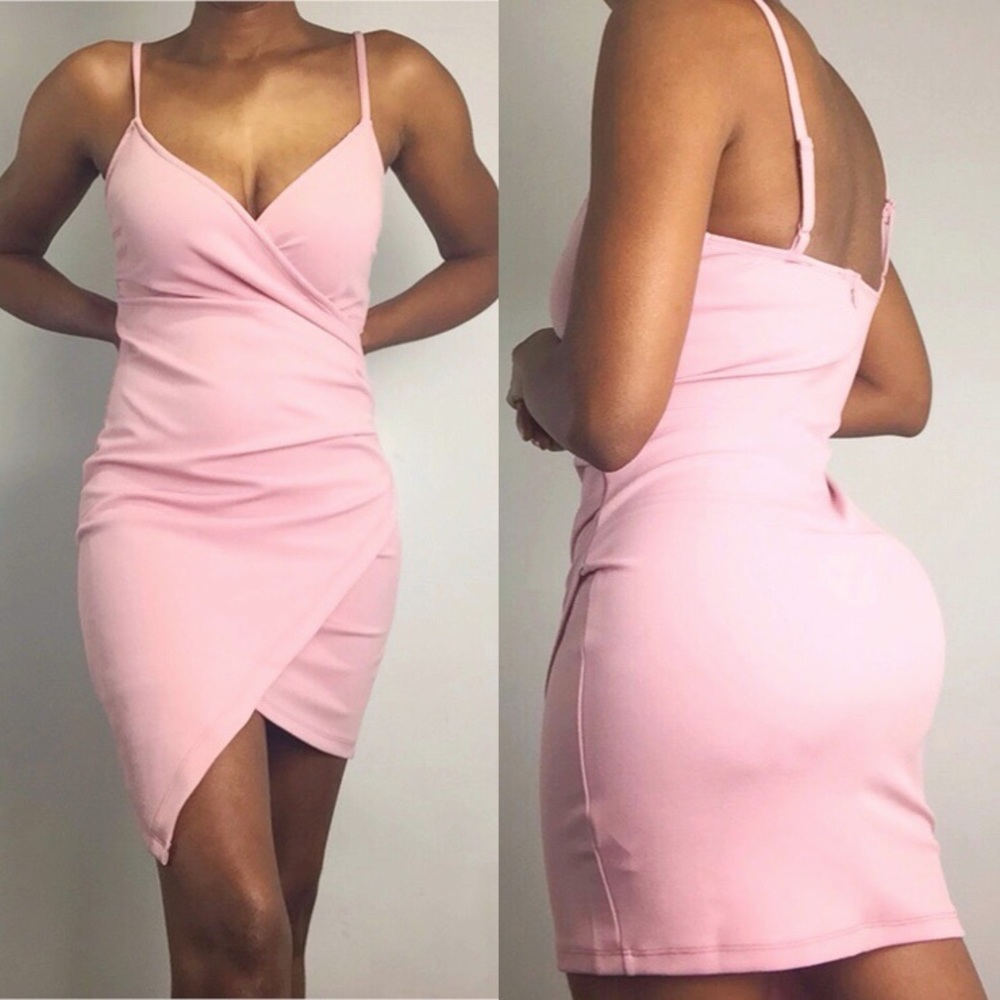 Pink Asymmetrical Dress